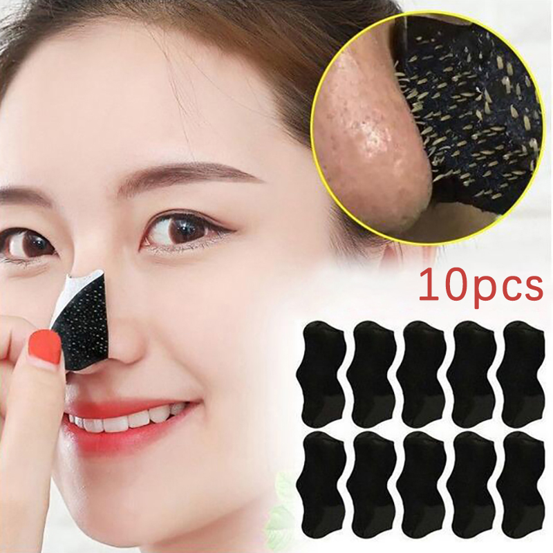 Black Face Mask Pack - 10 шт. Универсальные черные полоски для