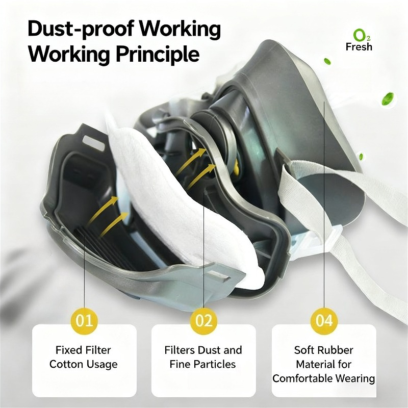 Половина лица Пылезащитная мас – обзор и цена Respirator Half Face