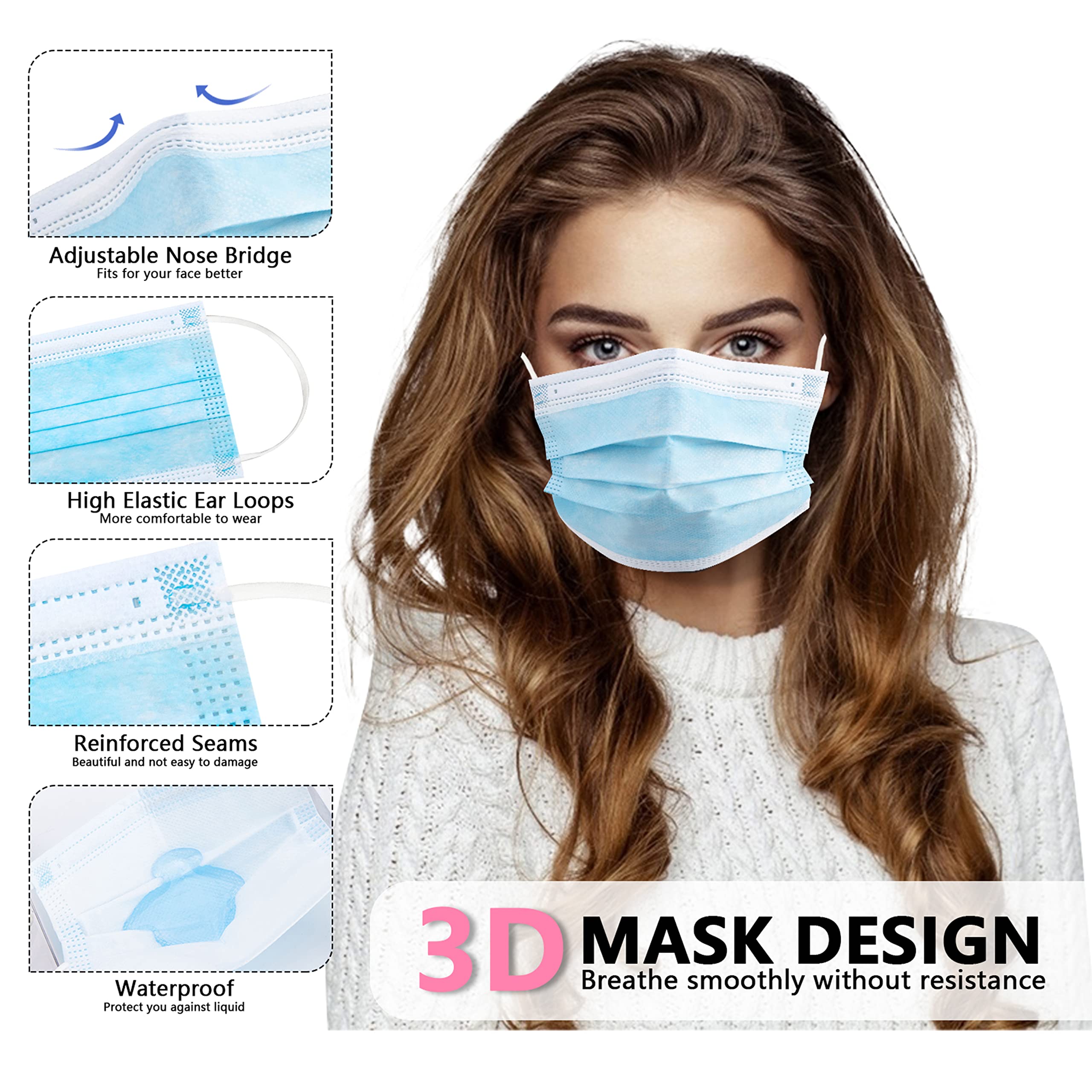 Одноразовые маски для лица в к – обзор и цена Disposable Mask Blue