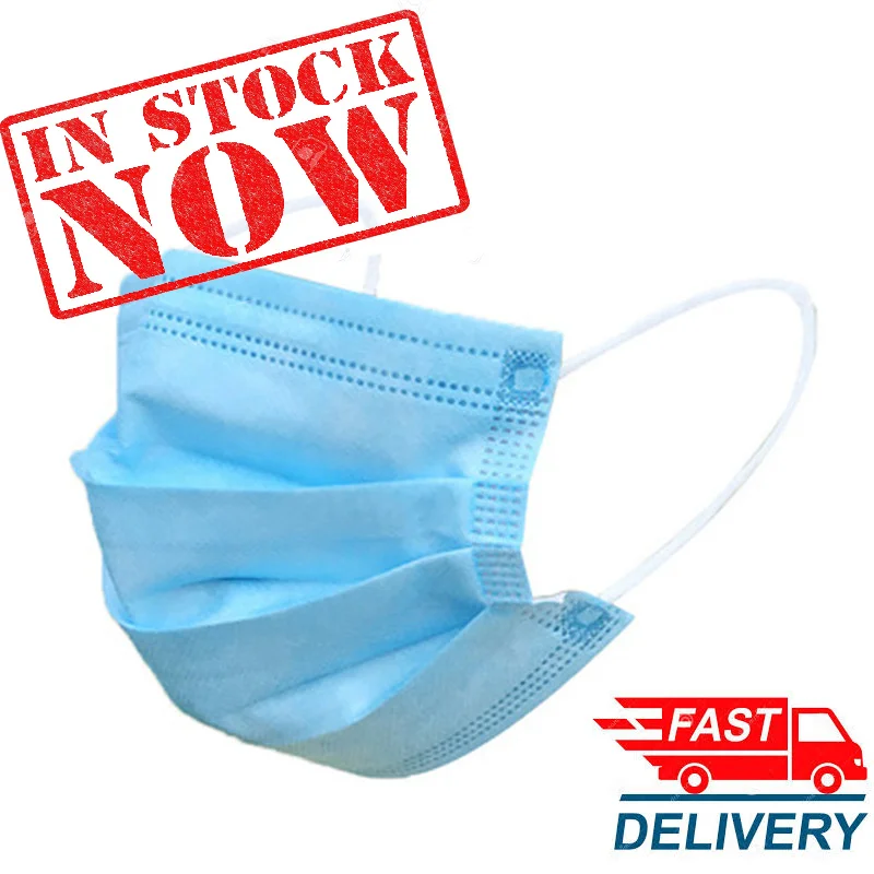 3-слойная одноразовая маска дл – обзор и цена Disposable Mask Blue