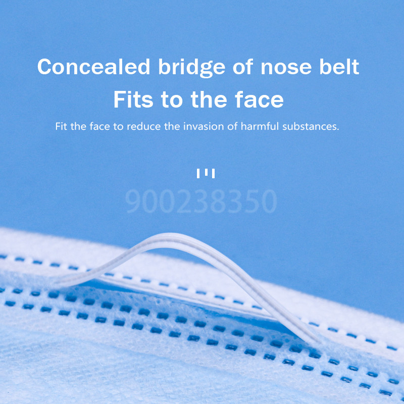 10-500 шт. Одноразовые взрослы – обзор и цена Disposable Mask Blue